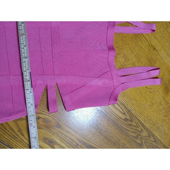 GUESS Dress Womens SMALL PINK BODYCON Party Preowned Casual Work Date Used Chic - Picture 4 of 9